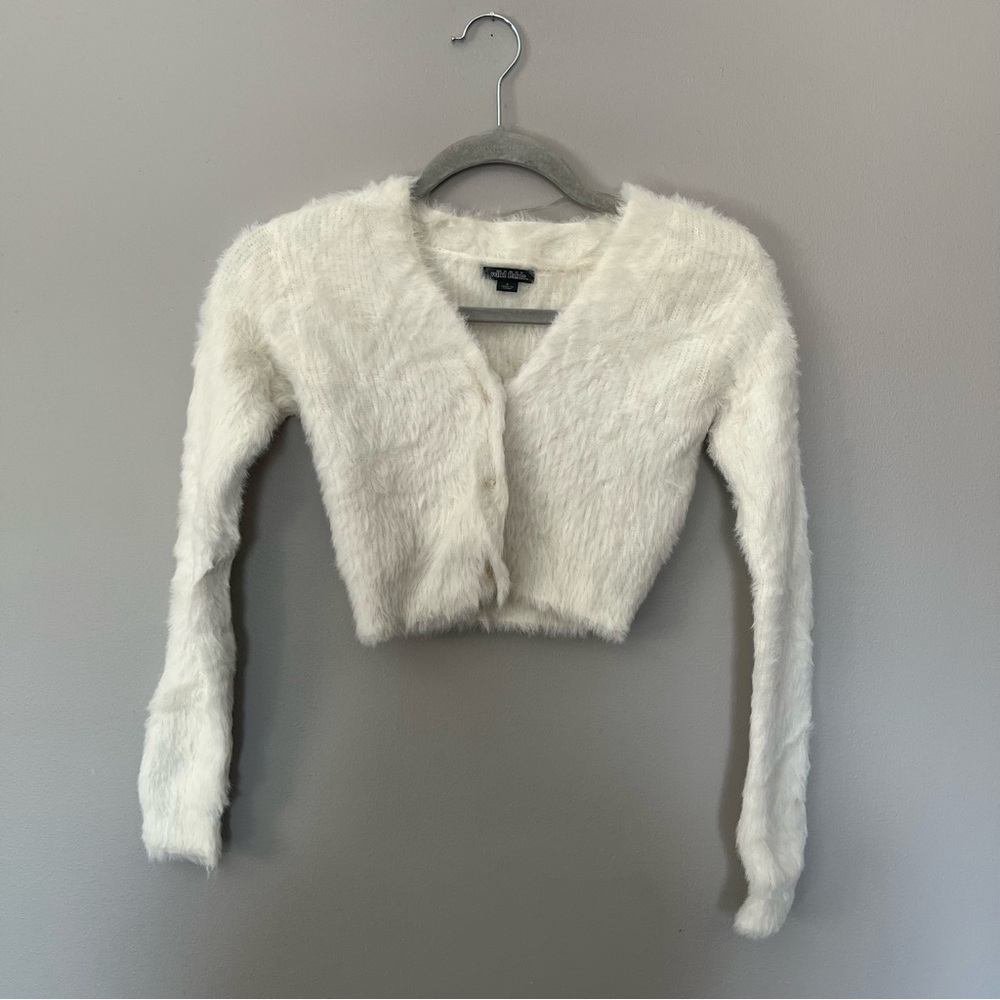 wild fable furry cropped sweater